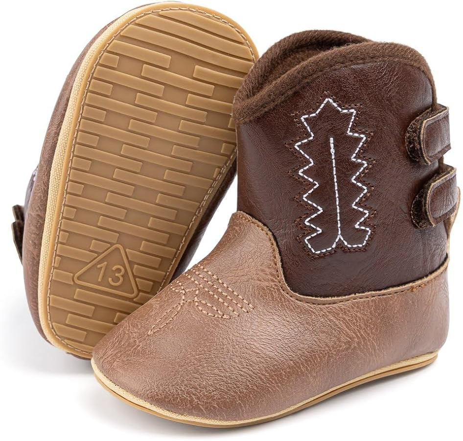 Meckior Baby Girls Cowboy Tassel Boots Side Zipper Moccasins Soft Bottom Non-Slip Toddler Shoe | Amazon (US)