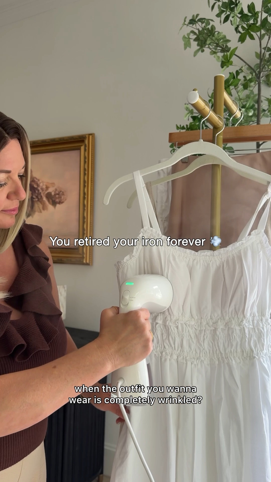 Getting dressed is so much easier when your clothes aren’t wrinkled ✨I’ve been using the @hilife_us Garment Steamer to quickly refresh my outfits, and it’s become a staple in my morning routine. 💨 

Even better—it’s now available @Target stores nationwide and online for the first time! 🙌

#LTKHome #LTKmomlife #LTKmorningroutine