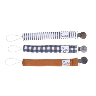 Copper Pearl Scotland Binky Pacifier Clip Set - 3pk | Target