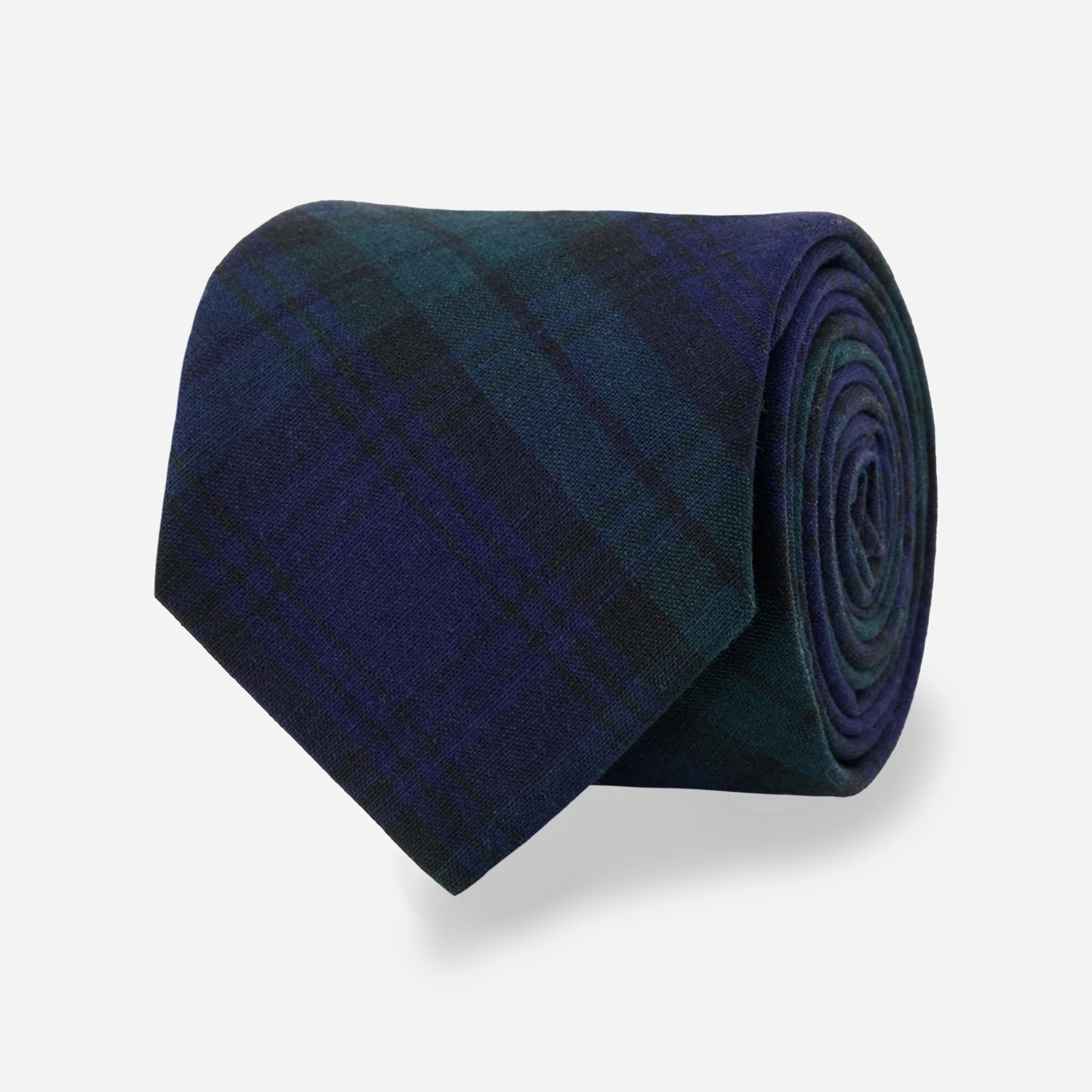 Blackwatch Tartan Plaid Navy Tie | Cotton Ties | The Tie Bar | The Tie Bar
