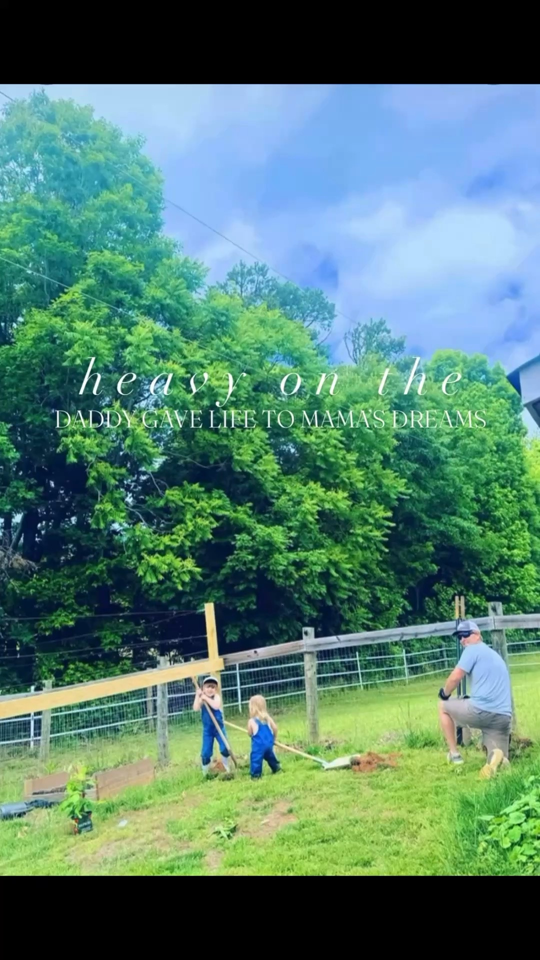 Goodness I love this man 🤭 and how he makes all of mama’s dreams 💭 come true 🌳🚜🍎🌱🌾🍑🌸🪴🏡🫐🌼💐 #ourveryownorchard #daddygavelifetomamasdream #lovethisman #farmsweetfarm #plantingfruittreesandbushes