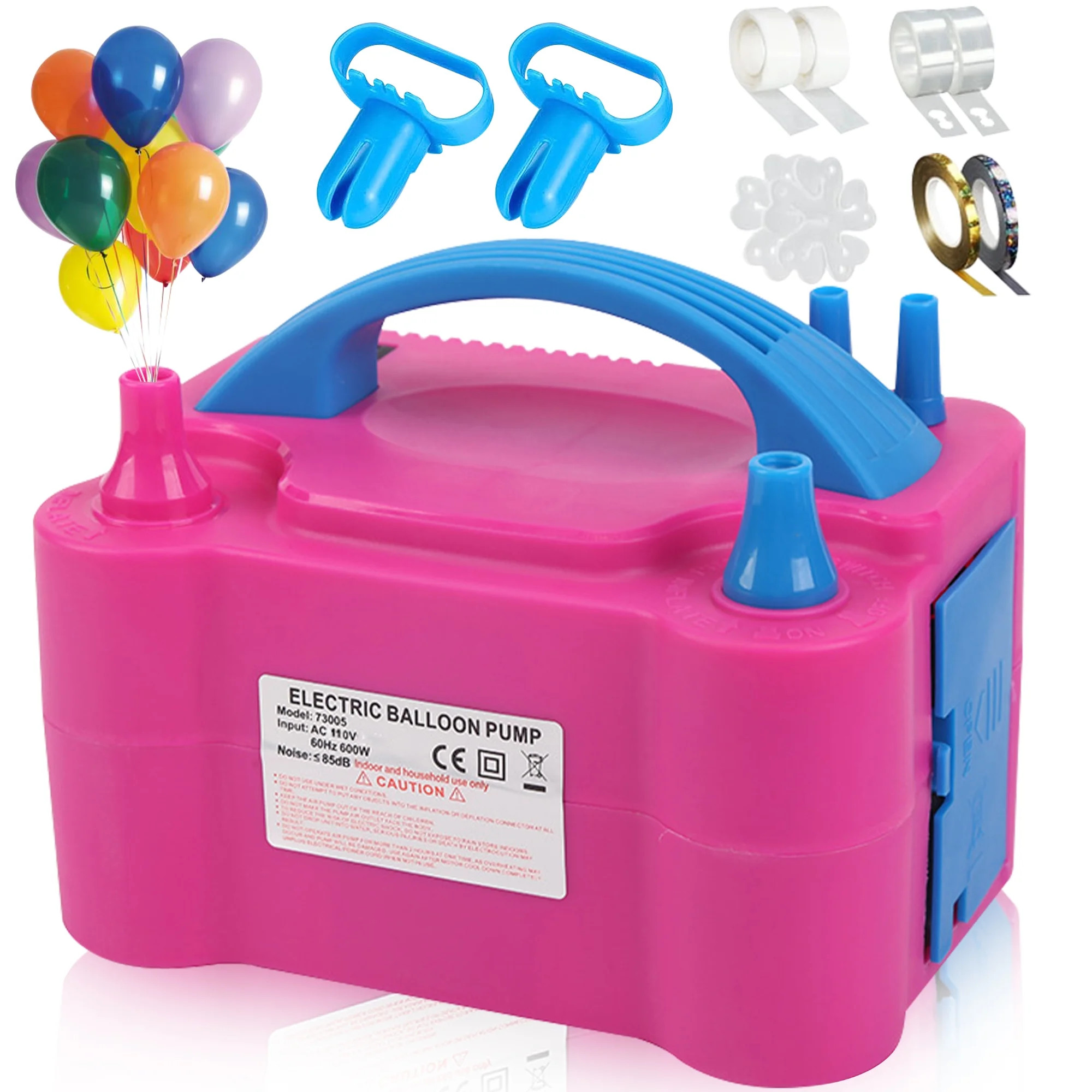 Electric Balloon Pump, Portable Dual Nozzle Blower Air Balloon Pump & Inflator for All Balloons P... | Walmart (US)