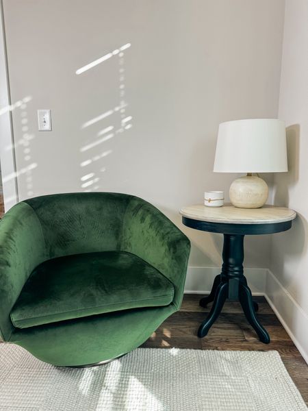 My Chita Living Swivel accent chair! 

The perfect chair for my office corner. 

Accent chair, swivel chair, velvet chair, green chair, bedroom chair, office chair, corner chairr

#LTKstyletip #LTKhome #LTKfamily