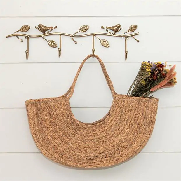 Water Hyacinth Handled Tote | Antique Farm House