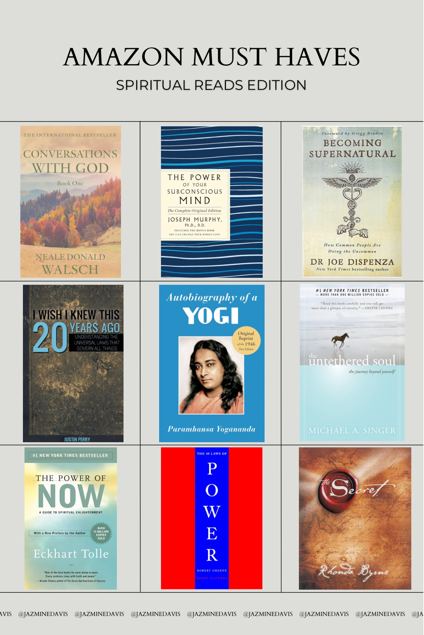 This collection of books is an absolute must for personal and spiritual growth! 📚✨ 

Each one offers incredible insights and a fresh perspective that has truly helped me on my journey. I recommend these reads to anyone who’ll listen because they’ve been that impactful! Perfect for anyone looking to expand their mind and spirit. These are a must-have for your home and reading list! 🏡 


#MustRead #PersonalGrowth #SpiritualGrowth #BooksToInspire #HomeEssentials #BookClubPicks #ReadingGoals #Inspiration #GrowthJourney #BooksToLiveBy #MustHaveBooks

#LTKHome #LTKFindsUnder50