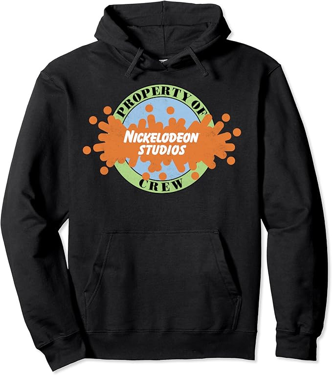 Nickelodeon Studios Crew Logo Graphic Hoodie Pullover Hoodie | Amazon (US)