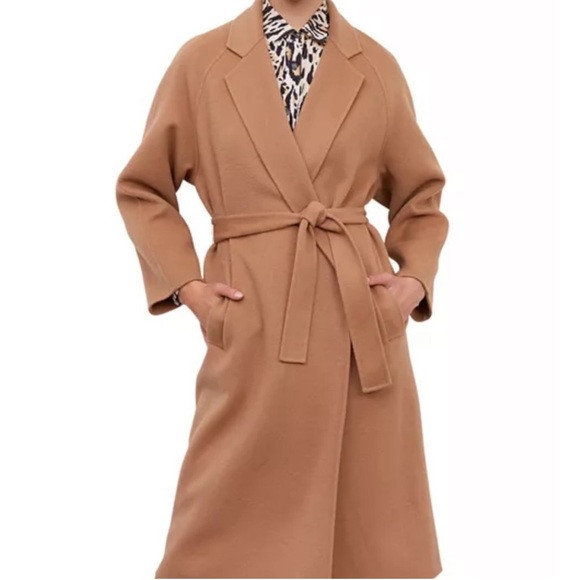 Gerard Darel Camel Belted Wrap Coat | Poshmark