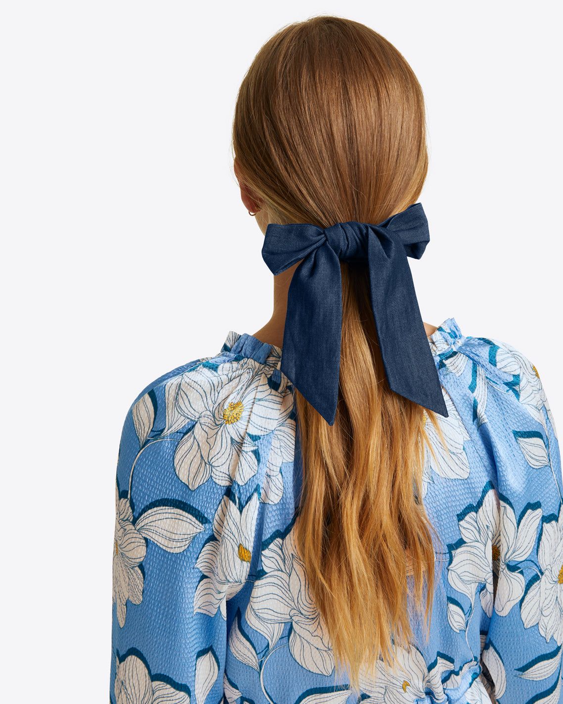Scarf Scrunchie in Chambray | Draper James (US)