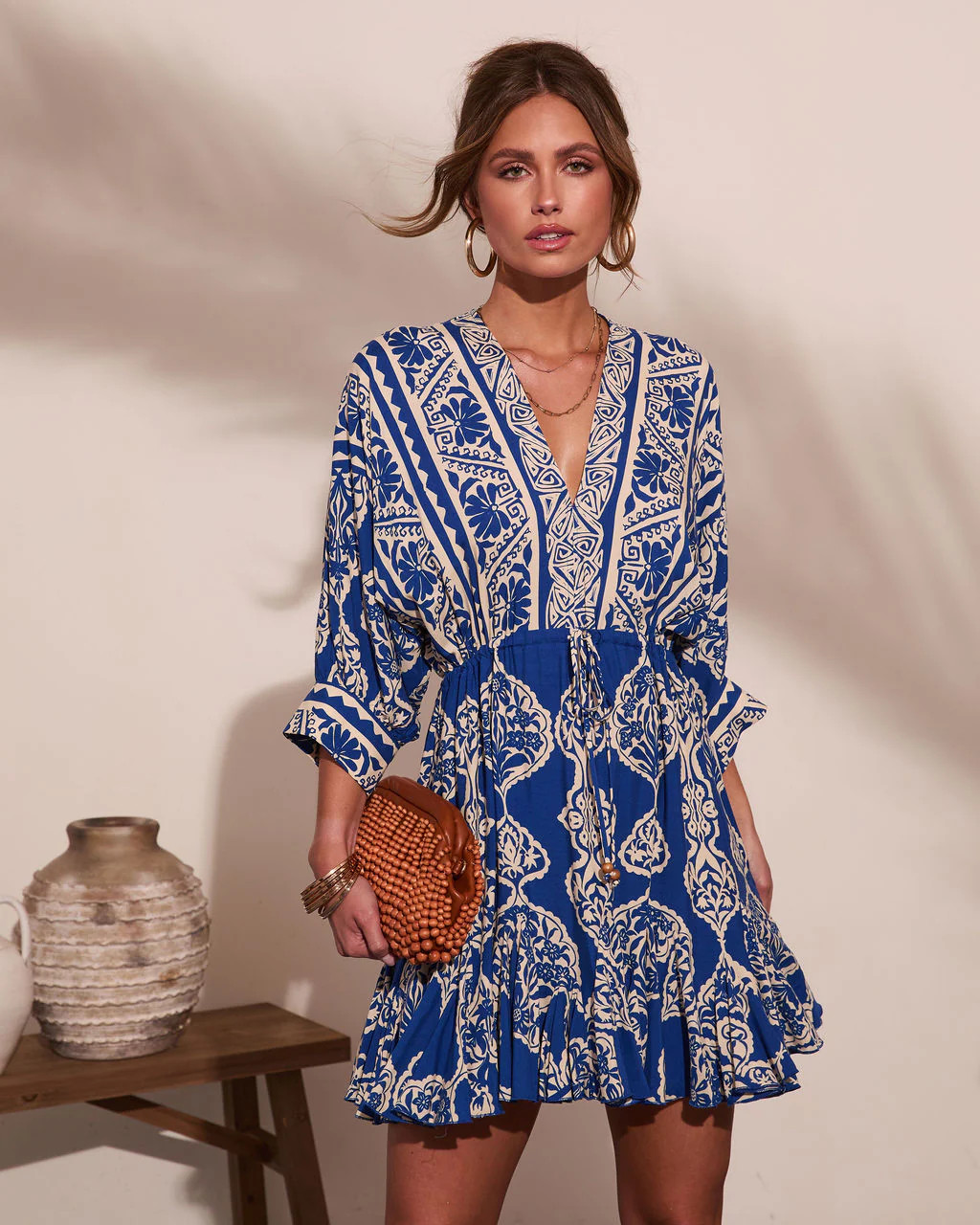Riviera Radiant Abstract Print Mini Dress | VICI
