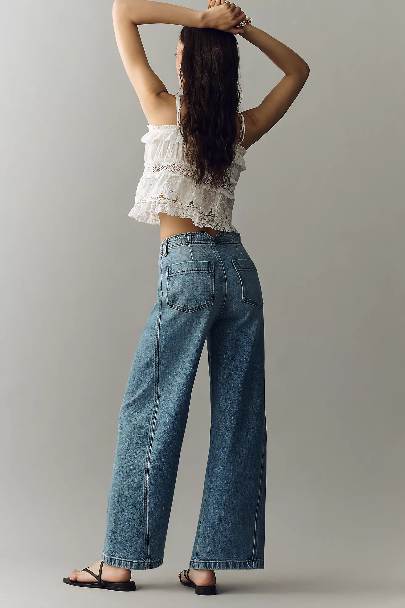 Lex Mid-Rise Tapered Jeans by Pilcro | Anthropologie (US)