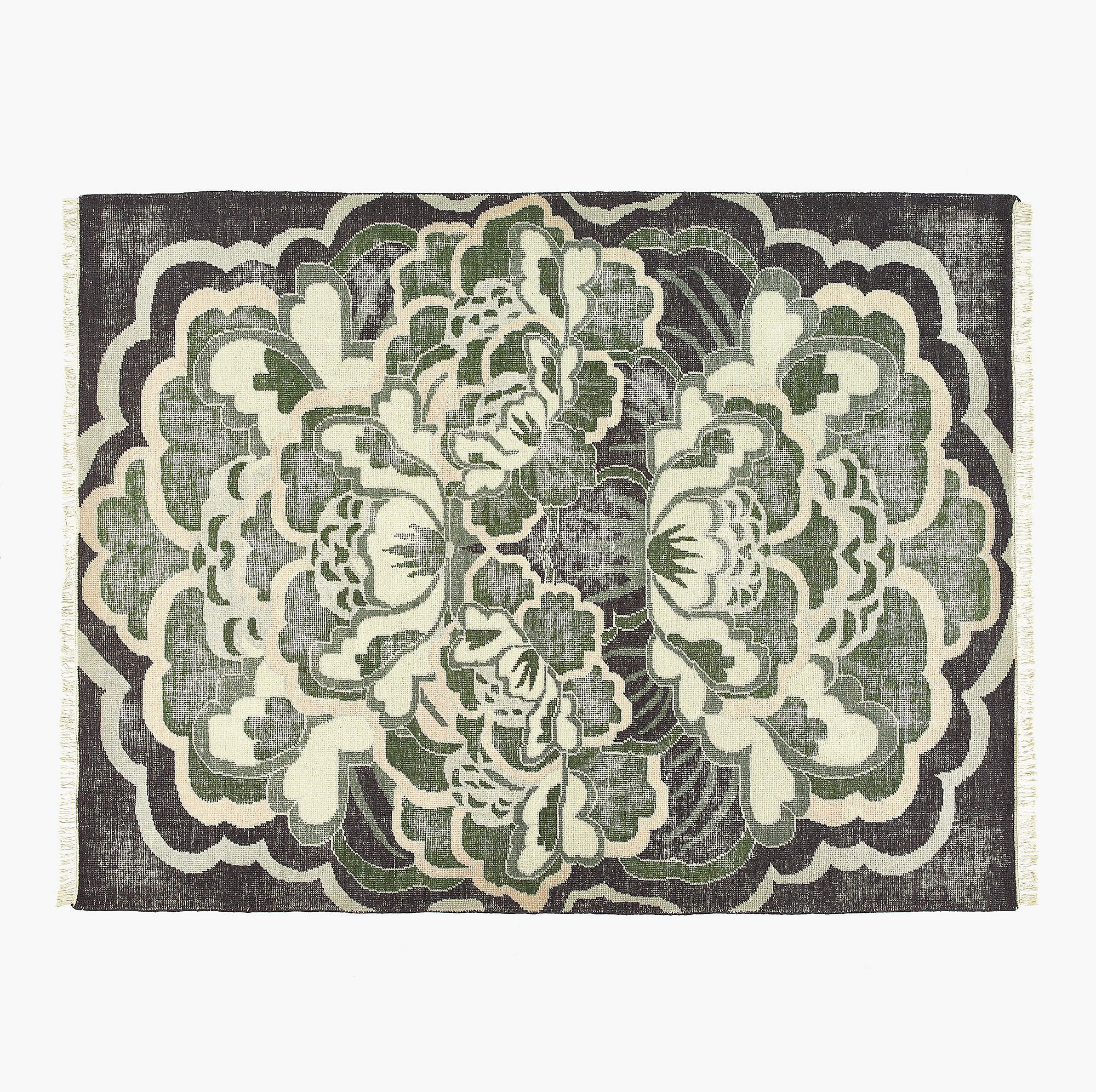 Allure Green Hand-Knotted Rug | CB2 | CB2