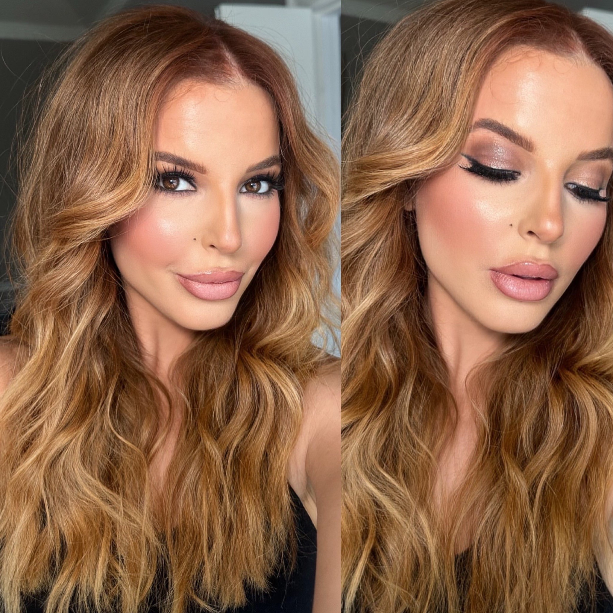 One pallet + one topper Smokey eye 🤍 waterproof pro anti smudge liner 