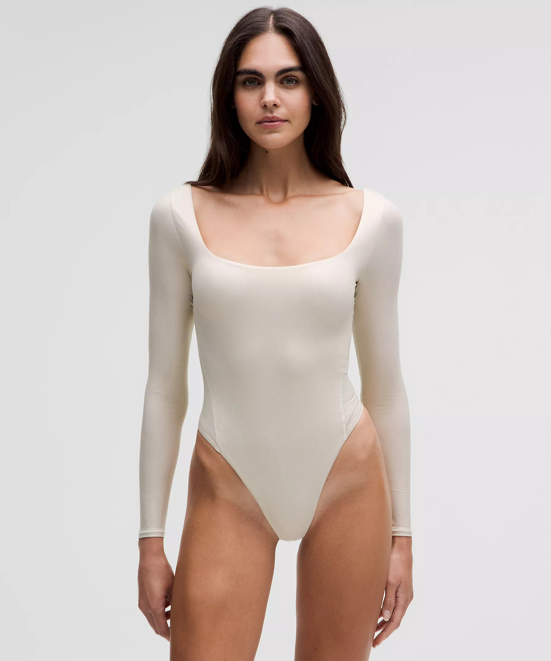 Wundermost Ultra-Soft Nulu Square-Neck Long-Sleeve Bodysuit | Lululemon (US)