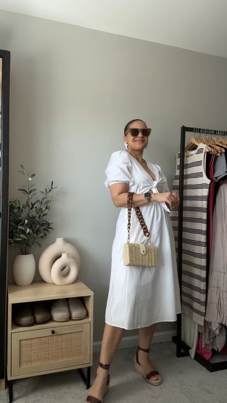 Wearing a MEDIUM in this perfect white dress for summer 

midsize style, midsize spring dresses, size 10 dresses, size 10 outfit inspo, amazon spring dresses, amazon spring wedding guest dresses, amazon summer dresses, mom style, size 10 style

#amazonfashion #size10fashion #midsizefashion