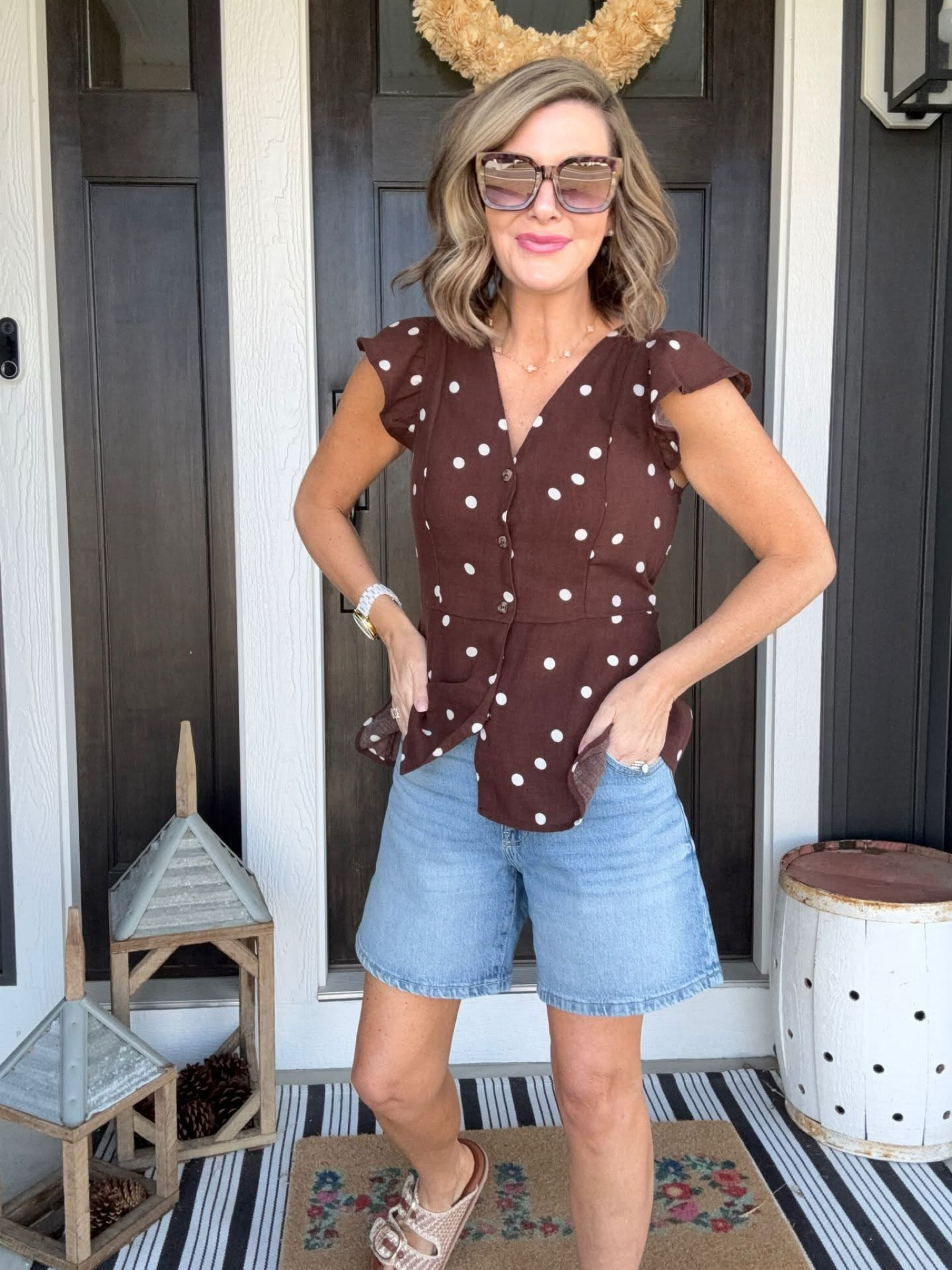 Good morning! Happy Sunday! This popular polka dot top has restocked and is 30% OFF! Love it! Maurices 



#LTKSeasonal #LTKgrwm #LTKSaleAlert