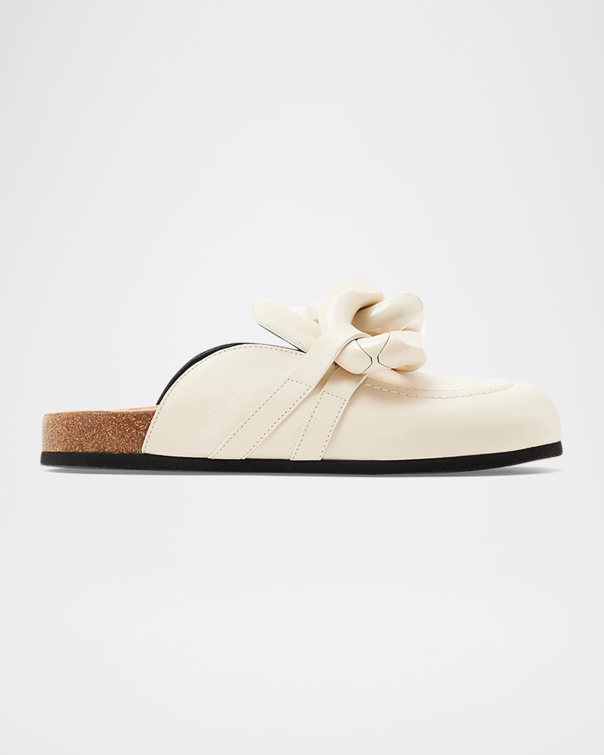 Chunky Chain Leather Loafer Mules | Neiman Marcus
