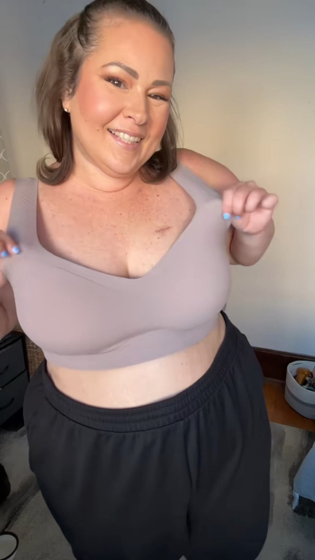 Supportive, wireless, plus size bra that covers side and back fatt 👏🏼

Bra 
Plus size bra 

#LTKPlusSize