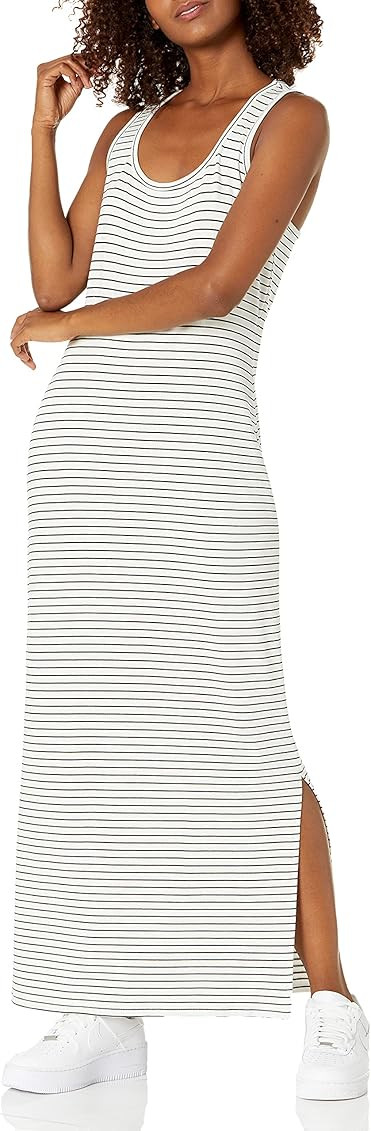 Daily Ritual Women's Supersoft Terry Racerback Maxi Dress | Amazon (US)
