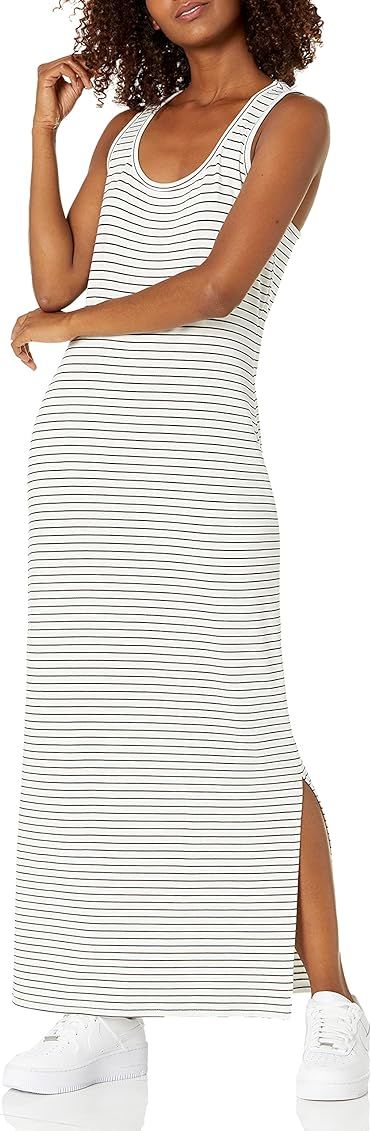 Daily Ritual Women's Supersoft Terry Standard-Fit Racerback Maxi Dress | Amazon (US)
