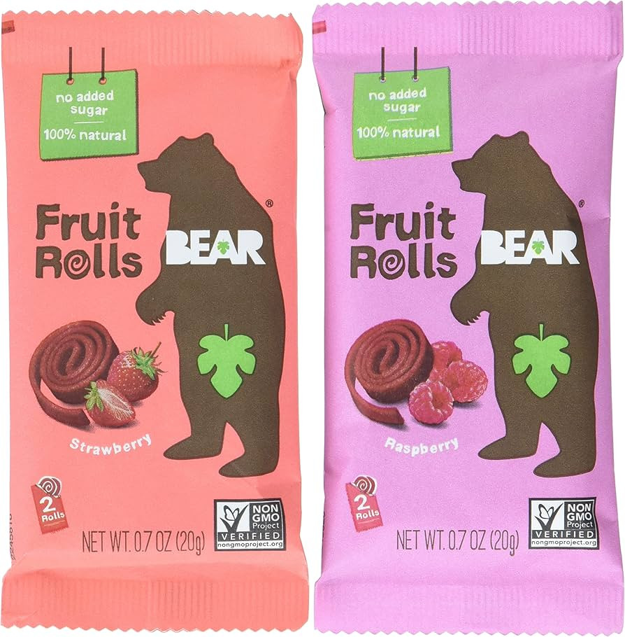 BEAR Real Fruit Rolls - Variety Pack - 16 Count (2 Rolls Per Pack) | Amazon (US)