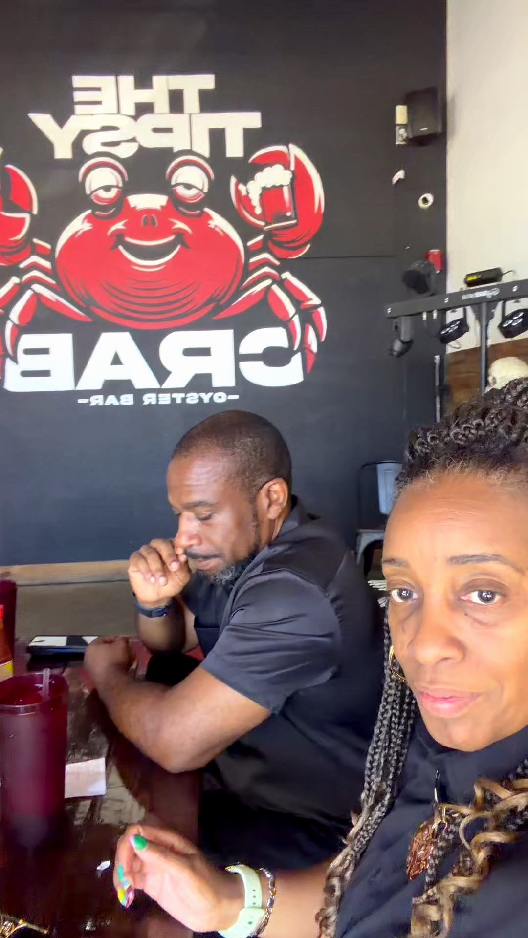 Grabbing a little lunch after the catering gig in Ted Oak, Texas!