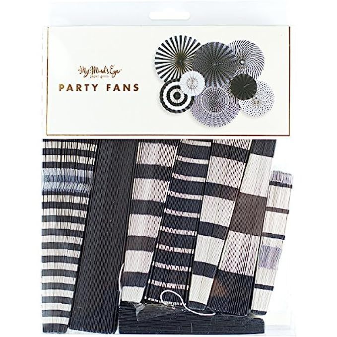 My Mind's Eye BWP205 Black and White Party Fans 8/Pkg | Amazon (US)