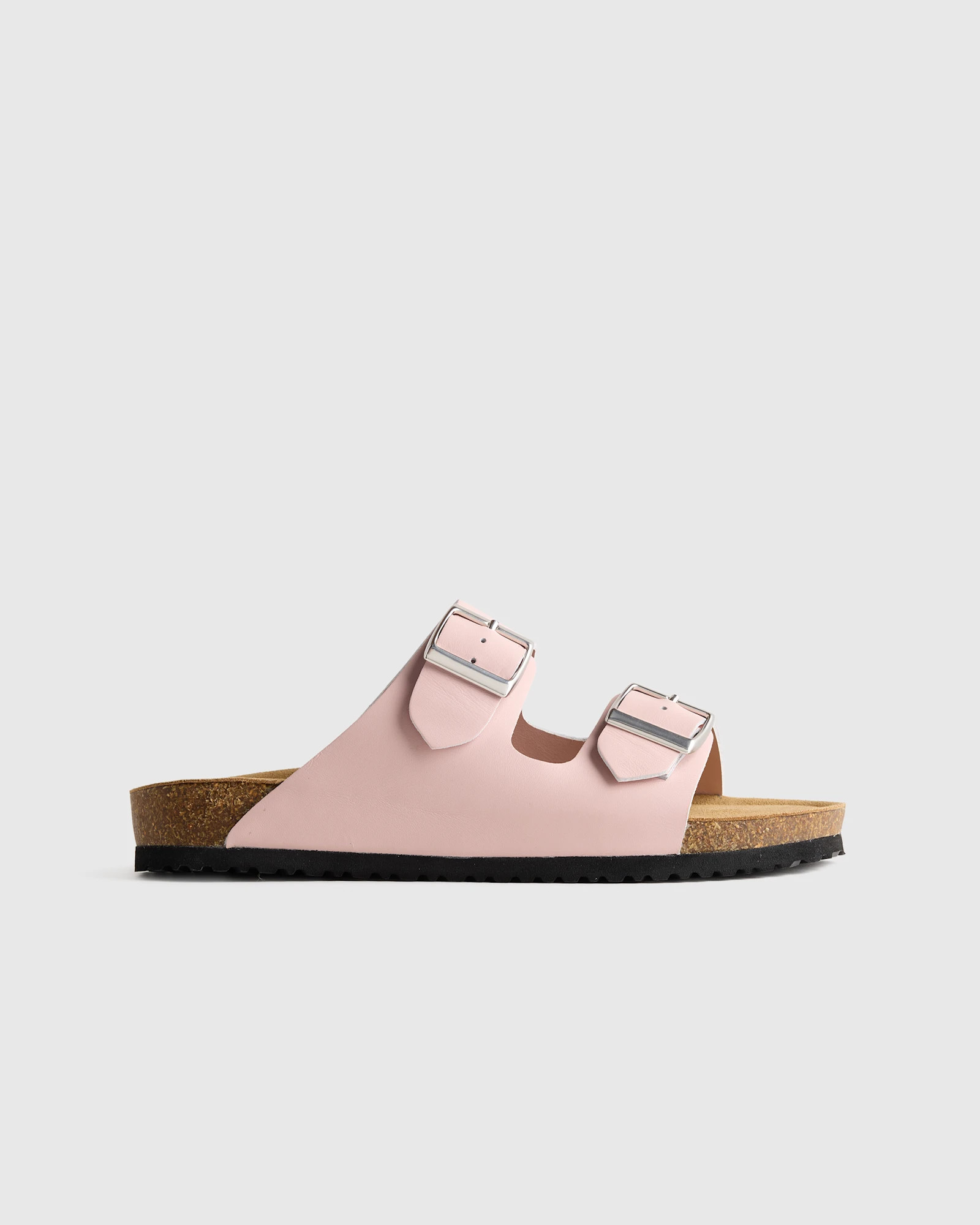 Nappa Leather Double Buckle Slide | Quince