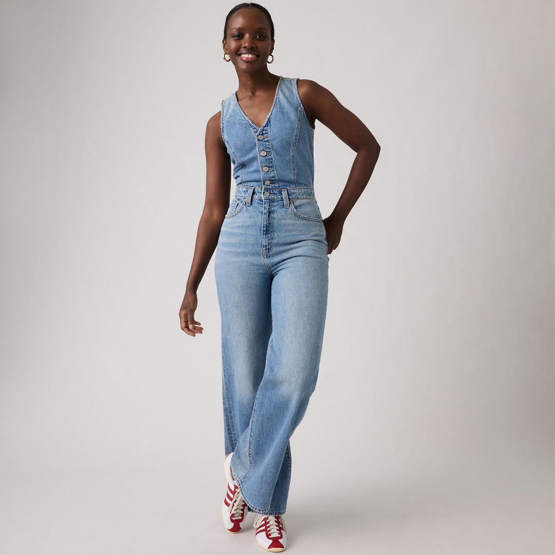 Levi's Denim Wide-Leg Jumpsuit - Women's 28 | Levi's US