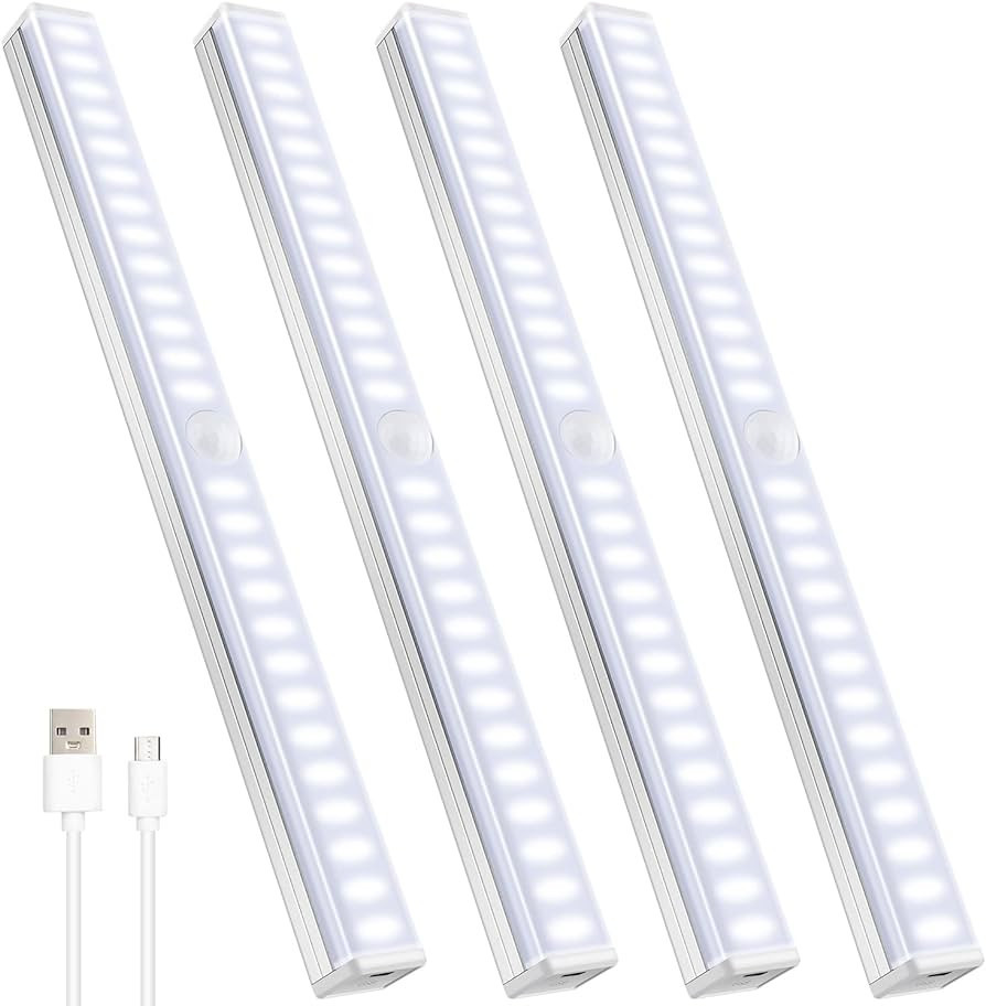 Under Cabinet Lighting Wireless 12inch Motion Sensor Light Indoor Closet Lights Motion Sensored M... | Amazon (US)