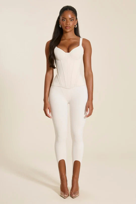 The Ivy Stirrup Leggings in Stone | Mars The Label