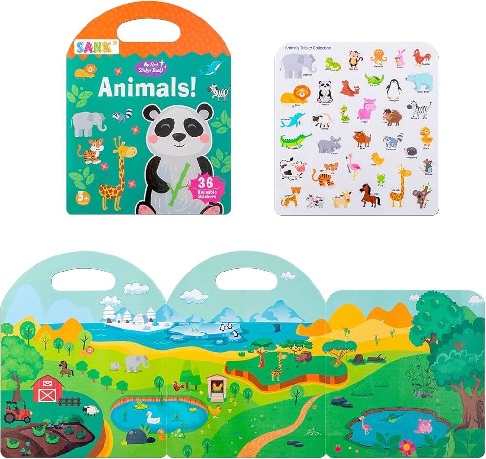 Sank Portable Jelly Quiet Book, Toddler Busy Book, 6 Themes Preschool Learning Activities Quiet B... | Amazon (US)