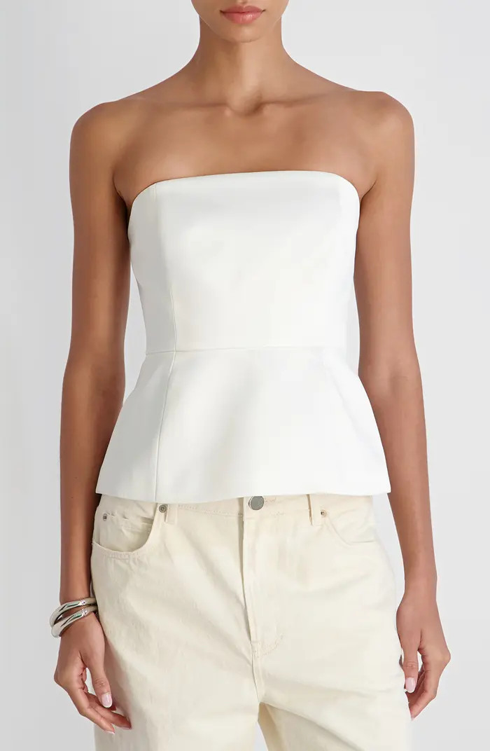 York Strapless Peplum Top | Nordstrom