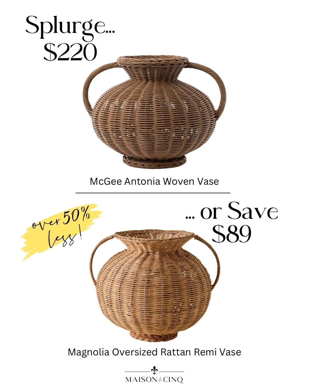 Get this amazing McGee & Co rattan base for 60% LESS at Magnolia!!

Home decor, coffee table decor, kitchen decor 

#LTKFindsUnder100 #LTKHome