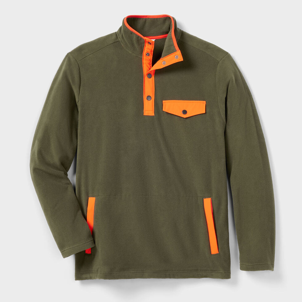 Men's Doubleback Fleece Button Mock Pullover | Duluth Trading Company