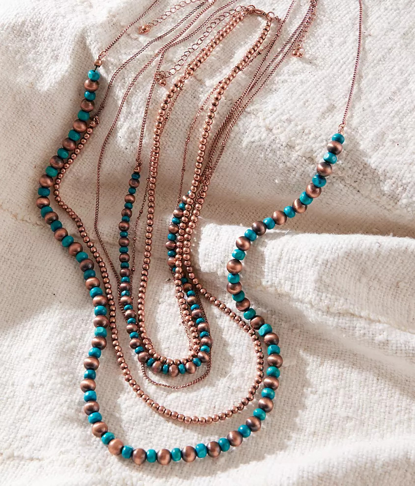 4 Pack Beaded Necklace Set | Buckle