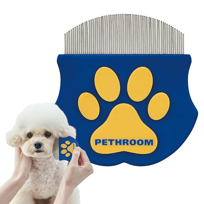 PETHROOM Professional Eye Comb for Pets | Stainless Steel Tear Stain Remover for Cats & Dogs | Ge... | Amazon (US)