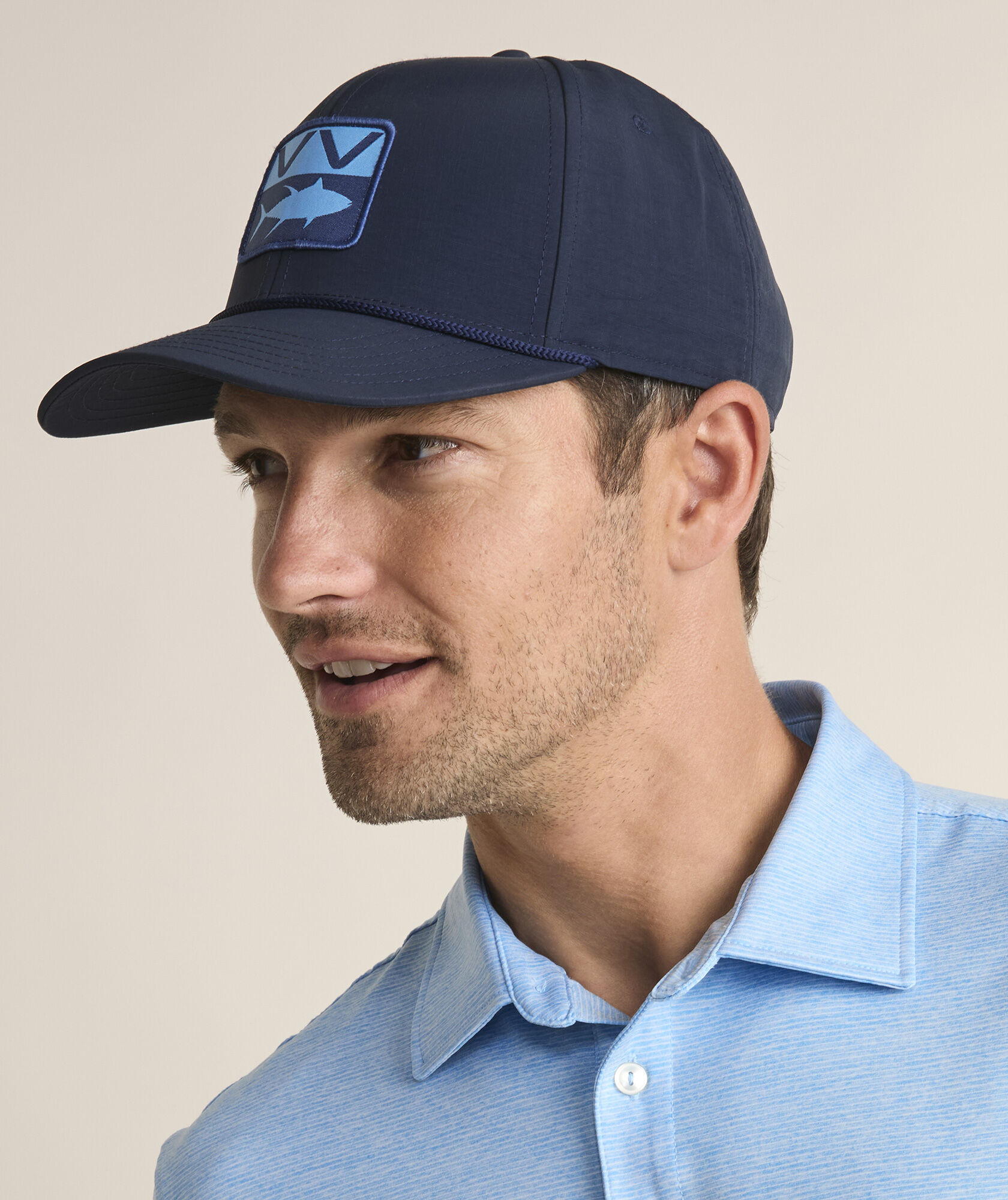 Ripstop Patch Flat Brim Hat | vineyard vines
