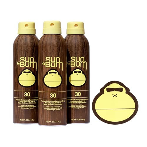 Sun Bum Original Moisturizing Sunscreen Spray SPF 30, 6 oz (3 pack) | Amazon (US)