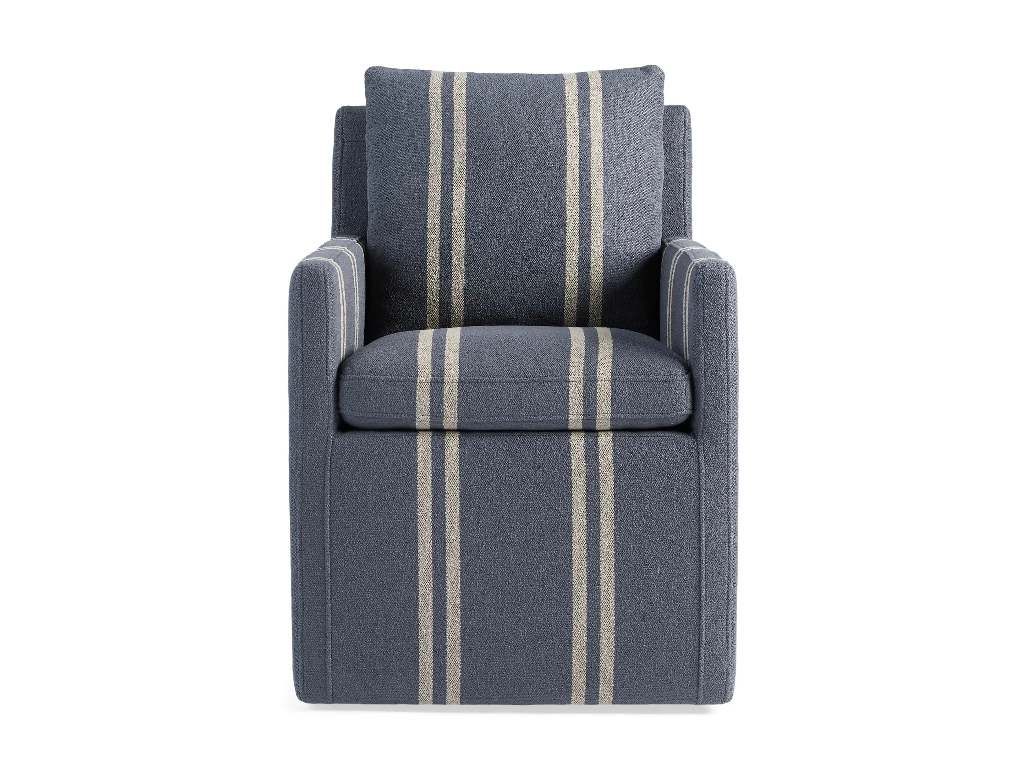 Oscar Striped Dining Arm Chair | Arhaus