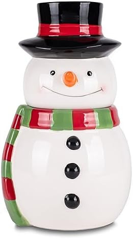 Dolomite Ceramic 11 x 6.5 Christmas Cookie & Candy Jar with Airtight Lid: Perfect for Kitchen Can... | Amazon (US)