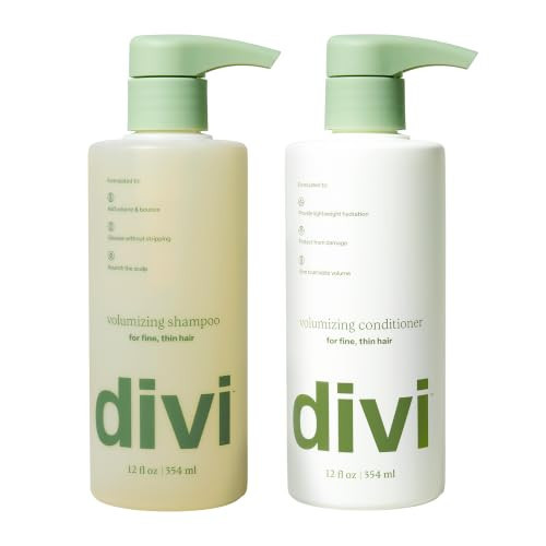 Divi Volumizing Shampoo & Conditioner Set for Fine, Thin Hair | 34 fl oz | Amazon (US)