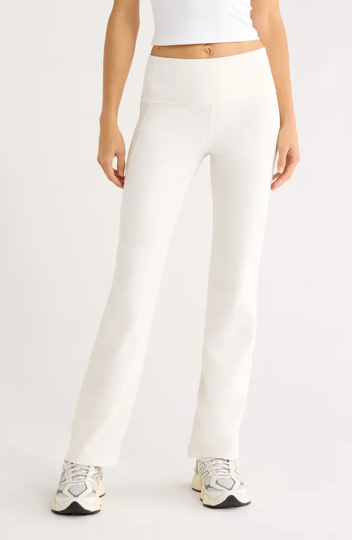 Cozy Tech High Waist Straight Leg Pants | Nordstrom