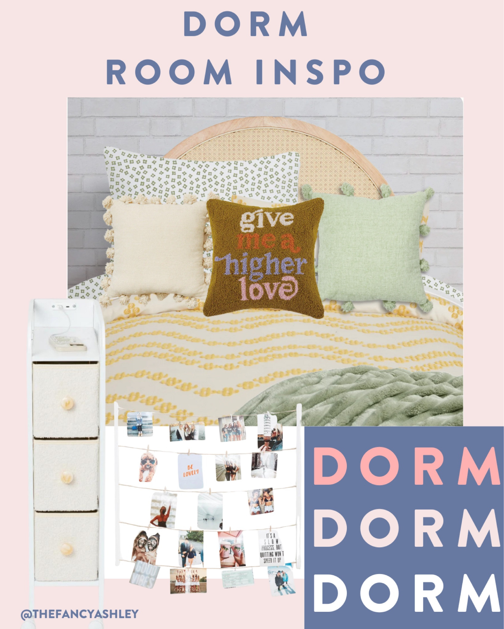 Dorm room inspo - loving this cane headboard and its charging! 

#LTKStyleTip #LTKHome #LTKSeasonal