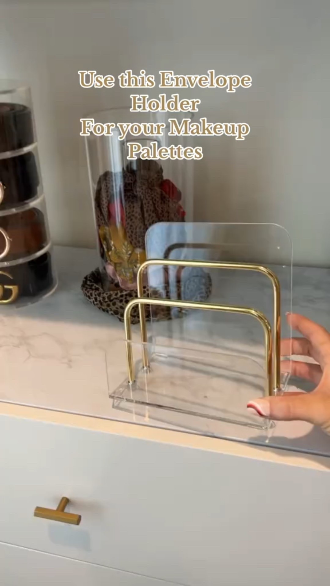 Use this cute acrylic letter holder as an eyeshadow organizer! And it’s less that $20!

#LTKgrwm #LTKHome #LTKBeauty