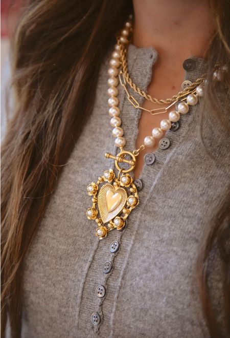 Heart necklace, pearl heart necklace, summer necklace, summer necklace stack 

#LTKSeasonal #LTKFestival #LTKsalealert