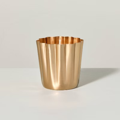 Pleated Brass Christmas Votive Candle 5.5oz - Hearth & Hand™ with Magnolia | Target