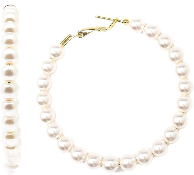 Pearly Hoop Earring | Amazon (US)
