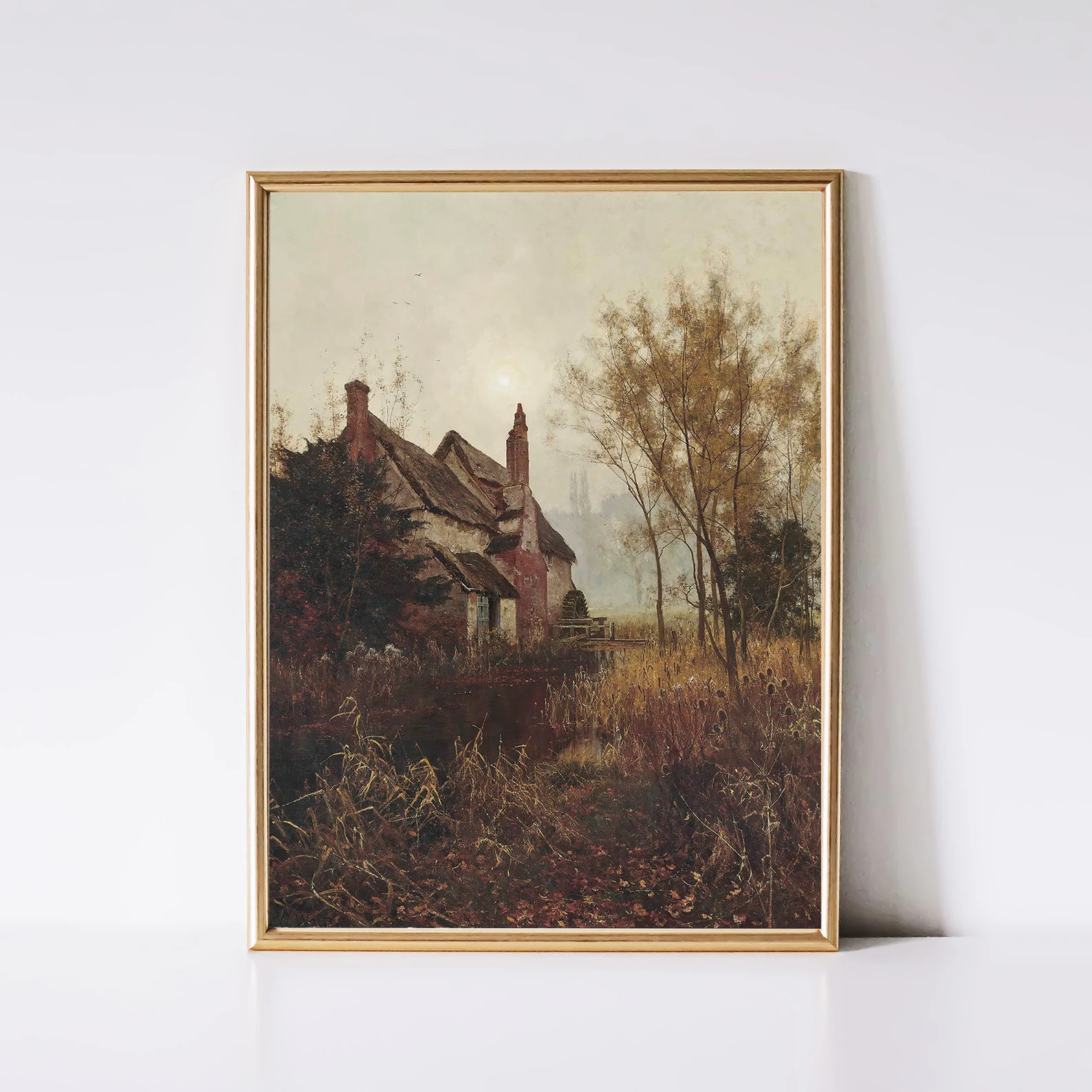 Autumn Painting Printable Wall Art Muted Vintage Fall - Etsy Canada | Etsy (CAD)