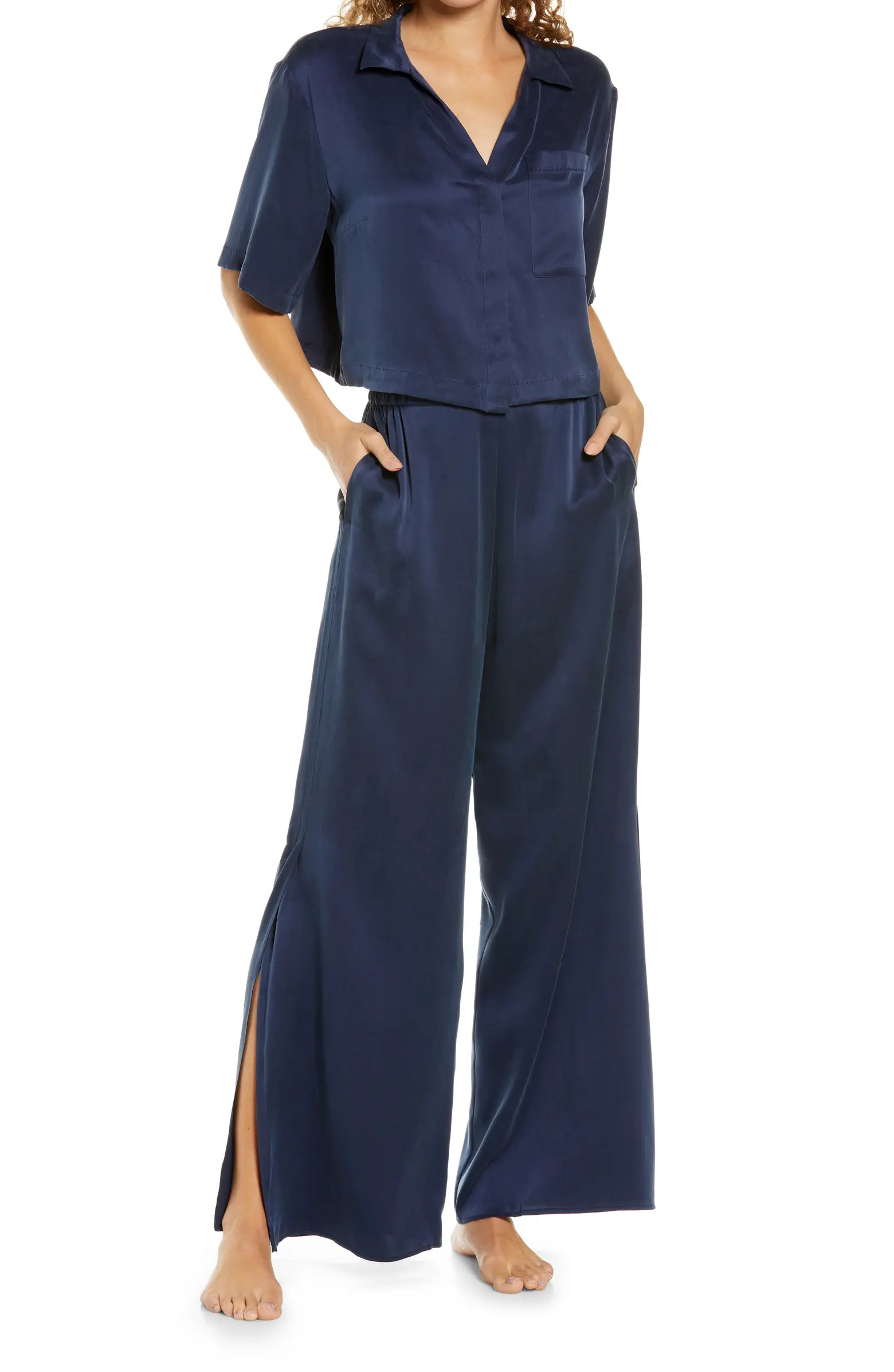 High Waist Washable Silk Pajamas | Nordstrom
