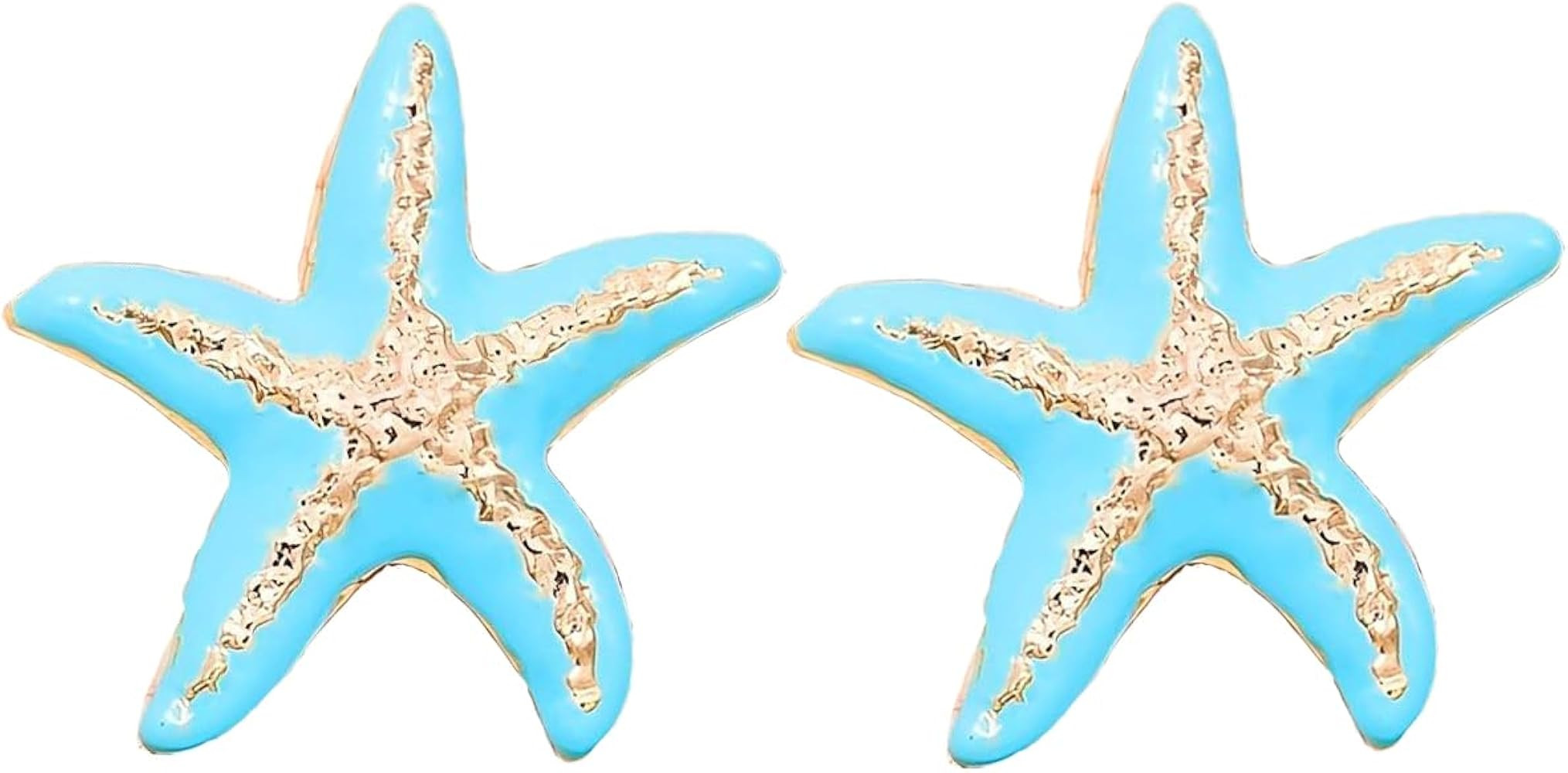 Gold Earrings for Women Statement Starfish Earrings Boho Fashion Beach Ear Jewelry Accessories fo... | Amazon (US)